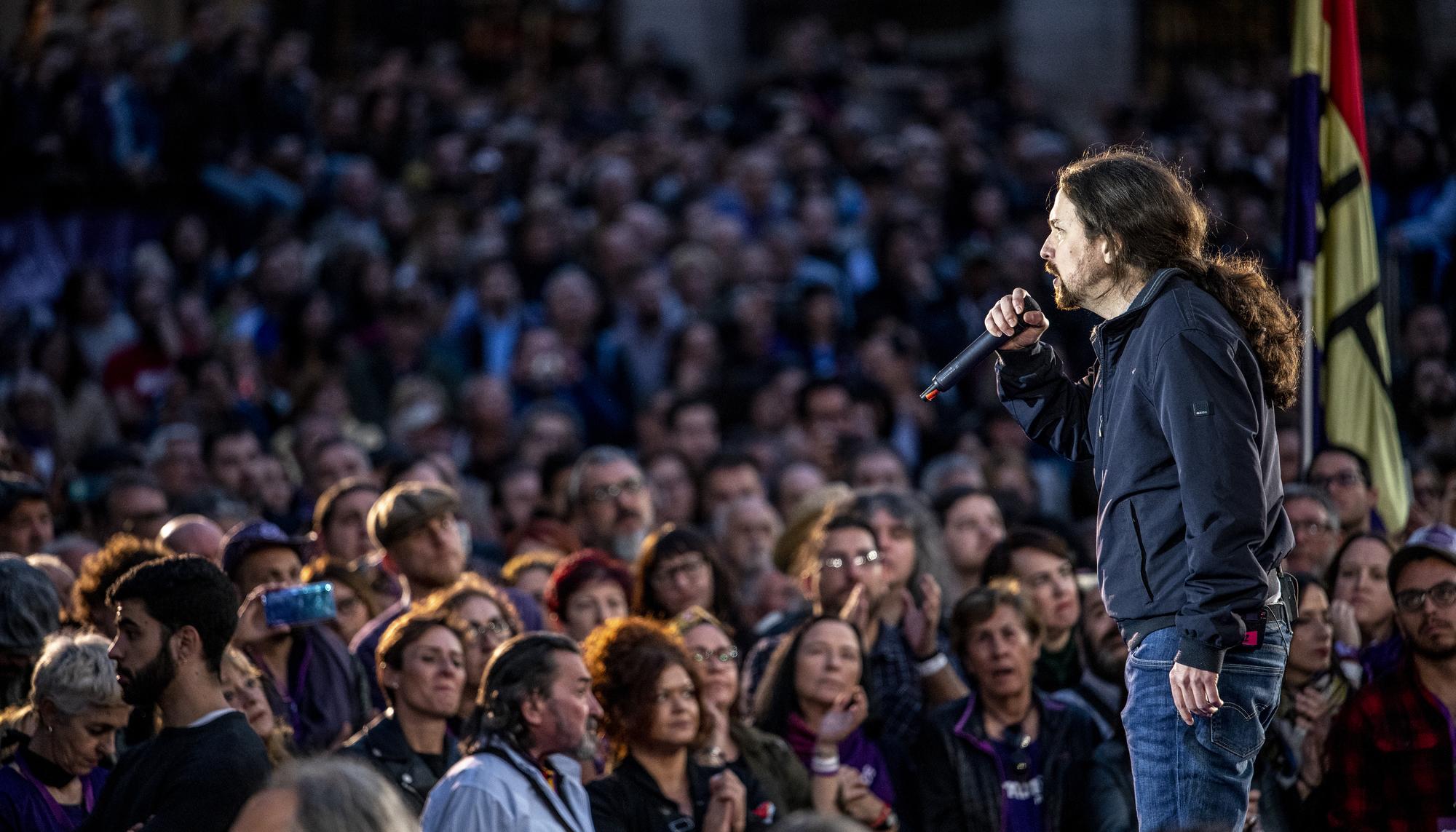Pablo Iglesias mitin precampaña 28A 2019